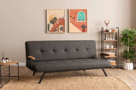Atelier Del Sofa Sofá-Cama de 3 Plazas Zven - Gris Oscuro